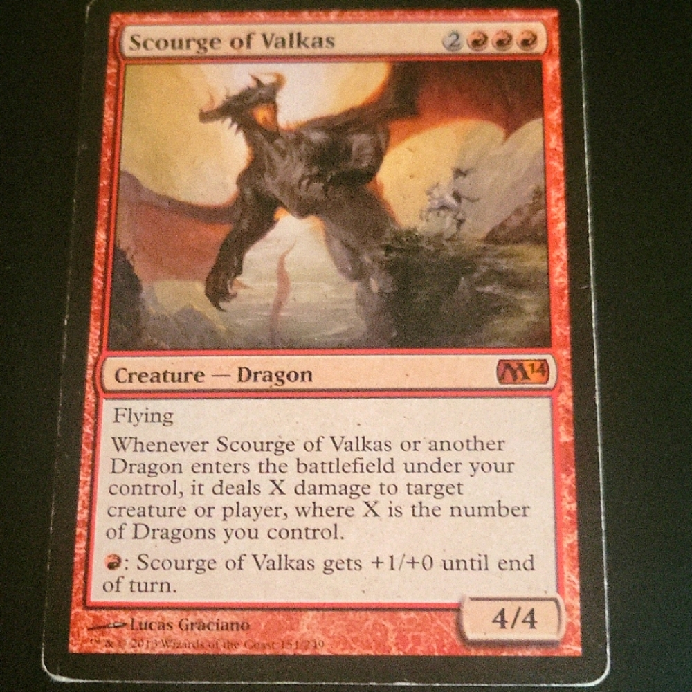 Scourge of Valkas Trading Card